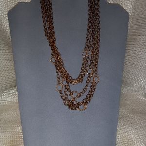 Rose gold tone necklace